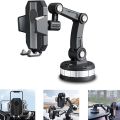 Universal Car Mobile Holder Mount with One-Button Pop-Up, Strong Suction for Dashboard/Windshield, 360° Rotation, Fits Phones 60mm-110mm. 