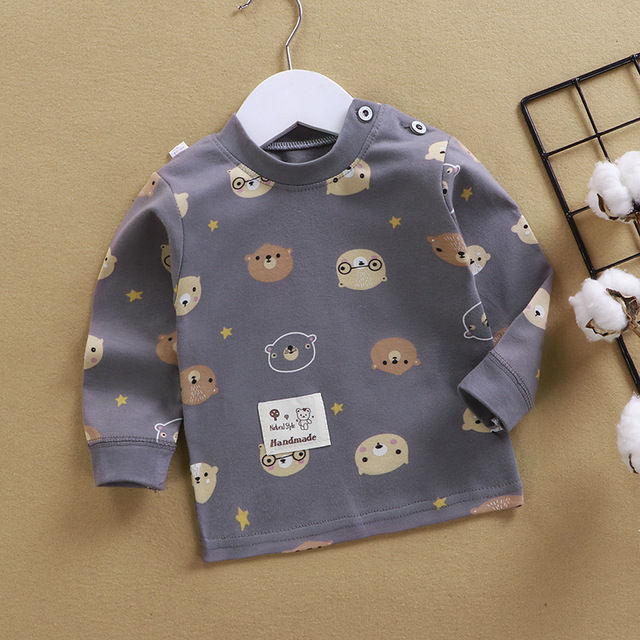 Children's T-shirt xxx Boys And Girls T-shirt Cotton Bottoming Shirt Spring Autumn Winter Long Sleeve Cardigan Cartoon