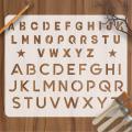 English Alphabets reusable stencil for wall decoration, Furniture , Canvas DIY Home decoration by imart Stencils. 
