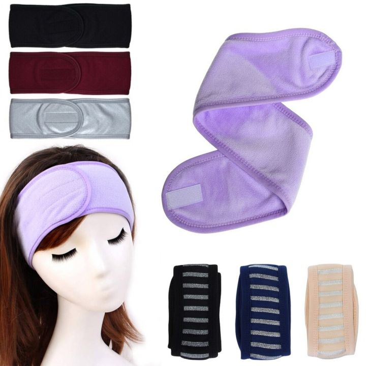 1 2 3 6 Pcs Towelling Facial Headband Set Soft Adjustable Elastic Stretch Hairband for Girls Women Ladies Makeup Hair Wrap Spa Face Wash Beauty Accessories Skincare Head Band
