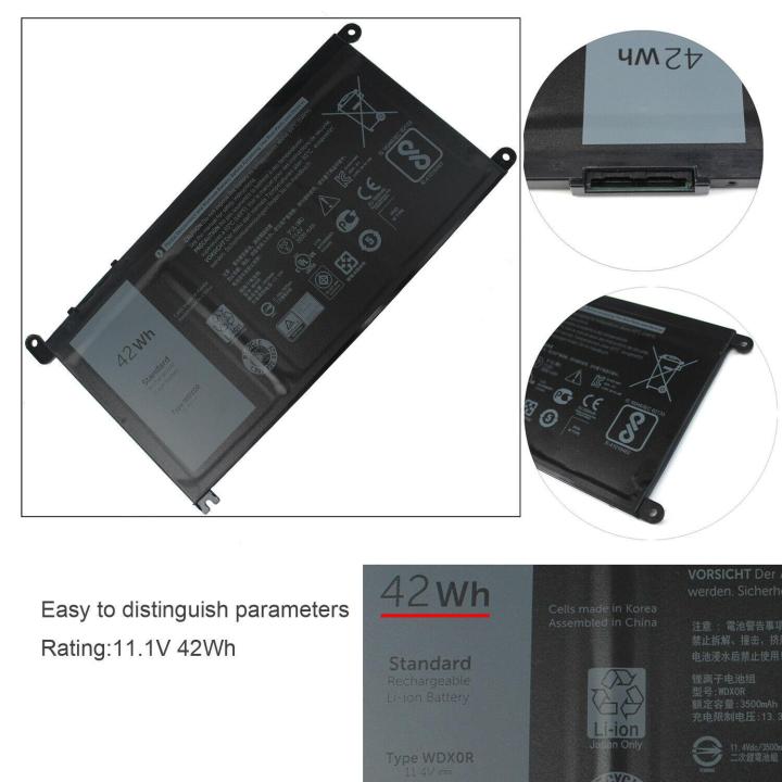 New%20Laptop%20Battery%20for%20%203%20Cell%20Inspiron%2013%205368%205378%2015%205567%205568%205578%20P/N:%20T2JX4%20%20WDXOR%20%20%20-%20Black%20-%20Image%203