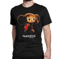 Cheburashka USSR Cartoon Character T Shirt Men Women Kawaii Retro Style T-Shirt Round Collar Tees Short Sleeve Clothes Summer. 