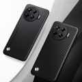 Vantime for Tecno Spark 20 Pro+ Plus 4G Case PU Leather Back Carbon Fiber Pattern Slim Matte Phone Casing. 