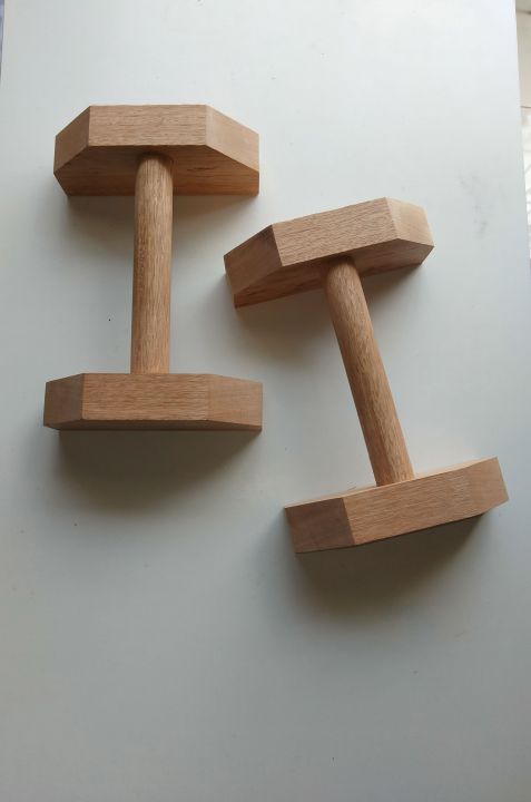 Wooden Parallettes | Push Up Stand & Exercise Bars for Calisthenics | Premium Parallettes for Home Workout & Gym