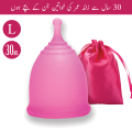 WANTER High Quality Menstrual Cup, Reusable Menstrual Period cup, Period Cup, Silicone Menstrual cup, Silicone Period Cup, Period Cup, Period Accessories, Menstrual Period Cup For Women And Gilrs, Small, Medium And Large Size. 
