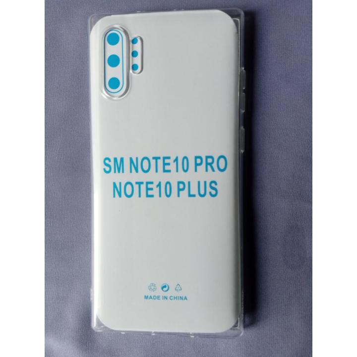 For Samsung Note 10 Plus Soft Slicone Transparent Flexible and Camera ...
