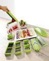 Nicer Dicer Plus 12 in 1 - Nicer Dicer Plus Speedy Chopper - Green 12 Pcs - Green - Green. 
