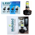 Bike Led Headlight Bulb M6 Headlight Lamp High low Flasher 3 in 1 Modes for Motorcycle Universal. 