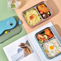 Amamia Lunch Storage Box Rust-proof Heat-resistant Spoon Chopsticks Included Bento Box. 
