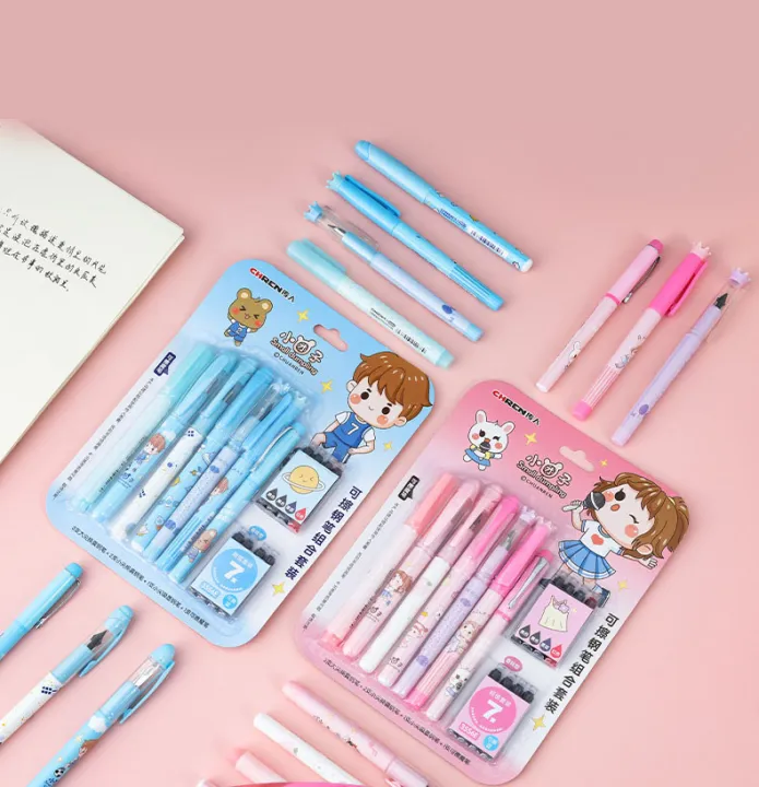 Cute%20Colored%20Ink%20Pen%20For%20Girls%20And%20For%20Boys%20Fountain%20Pen%20Set%20With%20Erasable%20Blue%20Ink%20Gift%20For%20Kids%20Smooth%20Writing%20School%20Stationery%20Office%20Supplies%20-%20Image%202