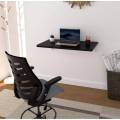 Foldable Wooden Wall Mount Laptop Table/Computer Table/Dvd Player Table Rack With White Foldable Brackets/Smart Office Table. 