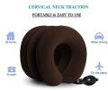 Neck Massager 3 Layered Multi-functional Spine & Cervical Neck Traction Device Neck Massager for Pain and Stress Relief Collar for Neck Pain Inflatable Neck Support Cervical Airbag 3 Layer Massager for Neck Cervical Spine Massager UR Inflatable Cervical. 