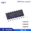 5 Pcs/Lot  CS8573E CS8622E CS8623E SOP-16 Audio amplifier IC chip Circuitry Part. 