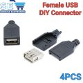 DIY Micro USB Type A & B Type_C  Male Female Assembly Connector Plug Socket. 