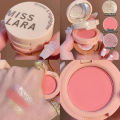 3 In 1 Matte Highlighter Blush Palette Pearly Blusher Shimmer Brighten Silkworm Eyeshadow Face Contour Powder Makeup Palette. 
