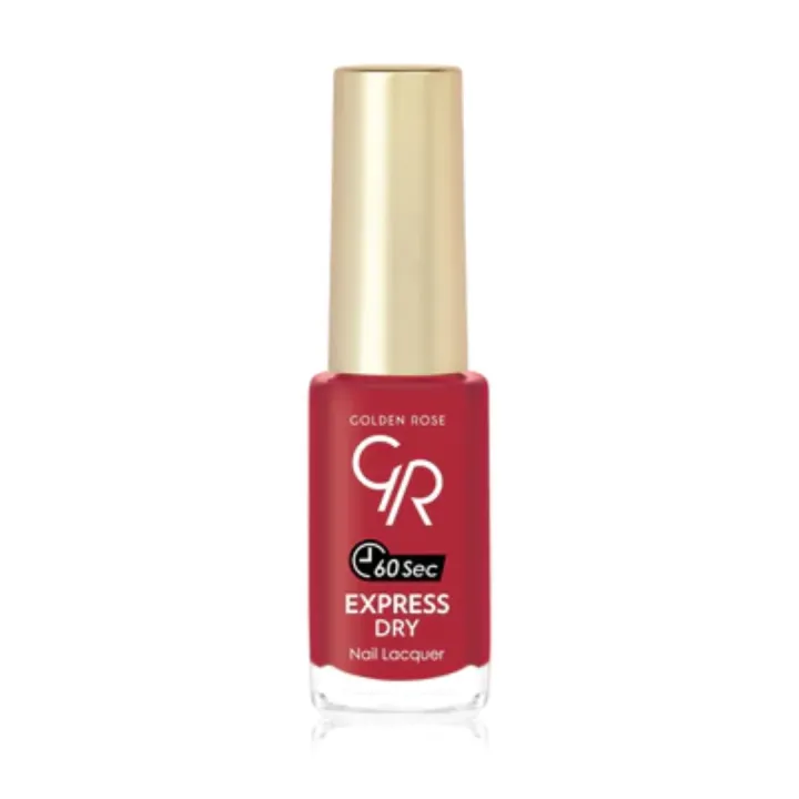 Golden rose Turkey Nail lacquer 7 ml - Express dry Nail polish - Nail paints dries in 60 seconds - Shiny and long lasting 