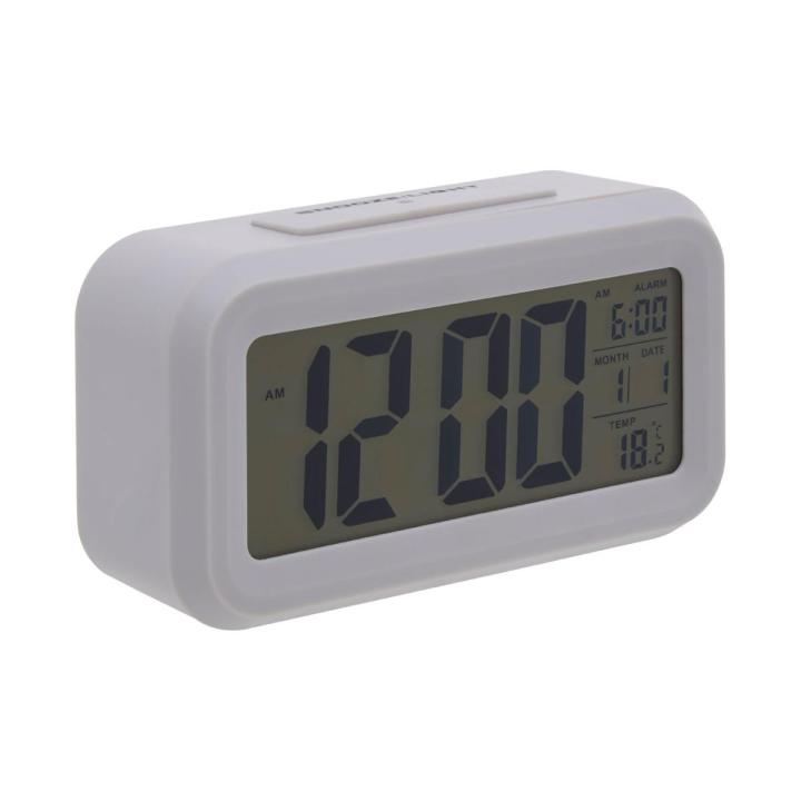 Grey LCD Digital Clock - Premier Home