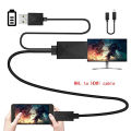 Baoer 5 Pin & 11 Pin Micro USB HDMI 1080P HD TV Cable Adapter for Android Phone. 