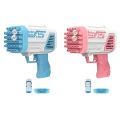 Bubble Machine Automatic Electric Gatling Bubble Guns Bubble Maker 32 Hole Bubble Gun With 1 Liquid Bottle Outdoor Fun Kids Toys for Boys and Girls /  Pack Of 5 Pcs Bubble Liquid 10ML (NOT INCLUDED). 
