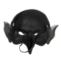 Halloween Green Goblin Mask Creepy Scary Halloween Latex Witch Evil Demon Warlock Half Face Mask. 