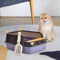 Open Top Pet Litter Tray Cat Sand Box Cats Litter Container Cat Litter Basin. 