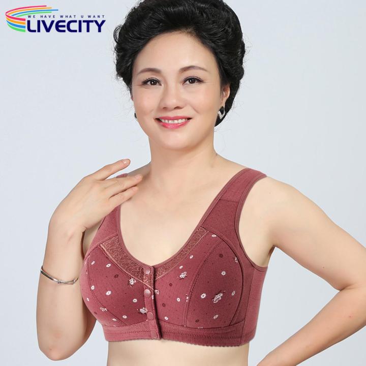 Nursing Bra Wire Free Open Front Seamless Mother Breastfeeding Brassiere