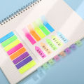 200 Sheets/Pack Color Fluorescence Sticky Notes Set Memo Pad Bookmarks Banners Transparent Sticky Notes School Office Stationery. 