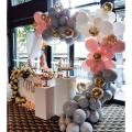 Pack of 70 ( 20 Pink, 20 White 10 golden & 20 gray   ) Party Balloons 14 Inch High Quality Latex Balloons for Pink, White, golden and gray Theme Birthday Party Decoration, Weddings, Baby Shower, Bridal Shower. 