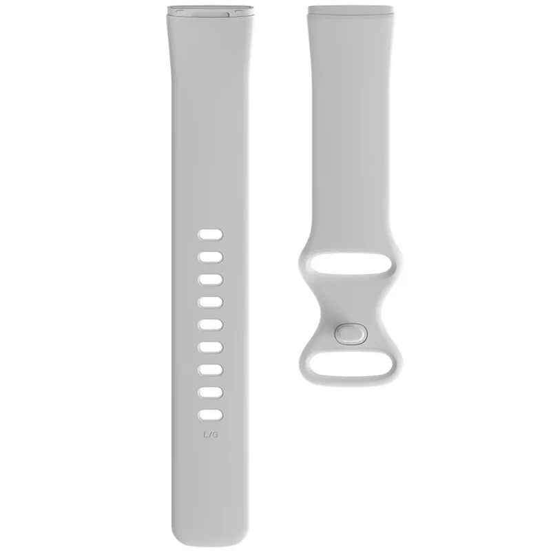 For Fitbit Versa Sense Silicone Watch Band, Size: S(White