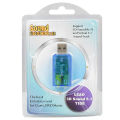 USB to 3D Audio USB External Sound Card Adapter 5.1 Channel Sound Professional Microphone 3.5mm connector. 