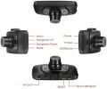 SENWOW Dash Cam 1080P Full HD Car Camera 2.7” LCD Driving Video 3-Lane Wide Angle 4 IR LED Dashboard DVR Built in G-Sensor, Loop Recording, Night Vision, Motion Detection, WDR, ABS, GS8000 no Card. 