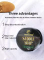 Multi-functional Leather Cleaner Saddle Soap Leather Cleaning Soap Sofa Clothing Bags Shoe Decontamination Cleaning Cream. 
