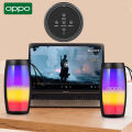 【COD+Original+Ready stock】new OPPO ABS Party Professional Rgb Light Portable Blue Tooth Wireless Speakers. 