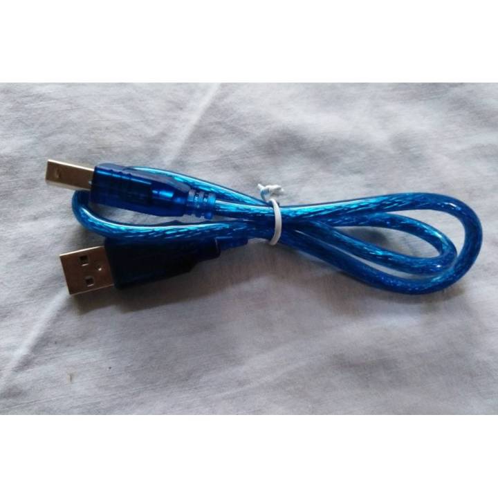 Arduino UNO & Mega USB Cable - Type A to Type B - Blue | Daraz.pk