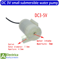 DC 3V-6V Mini Submersible Pump DC Electric Pump New Ultra-quiet Miniature DC 3V-6V 120L/H Brushless Motor Submersible Pump 3W Horizontal by Electrica. 