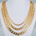Mens Necklace Gold Filled Curb Cuban Link Gold Chain Necklaces For Men Women Davieslee Jewelry Fashion Gift Dlgnm50. 
