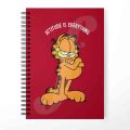 Garfield Attitude is Everything Pose Design Spiral Notebook Printed Customized Notebooks for University College and Best for Students cute Notebooks by Favourite Plus. 