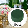 10x Round Floral Foam Blocks DIY Green Plant Foam for Wedding Birthday Decor. 