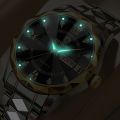 BINBOND Men's Waterproof Luminous Dual Calendar Watch, Trendy Quartz Watch. 