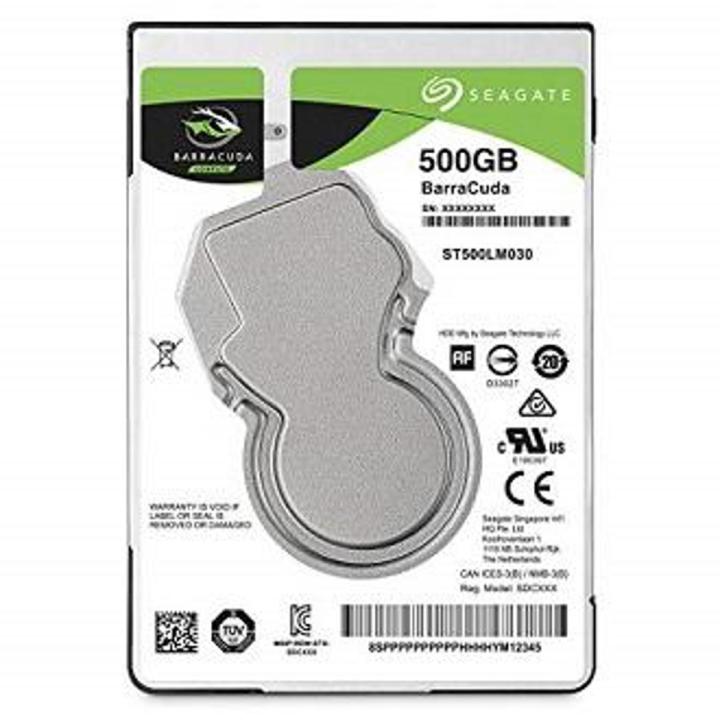 Seagate BarraCuda - 500GB Internal 2.5" HDD Storage - 5400 rpm With Free D- Connect data cable  + Free Cotton bag
