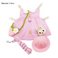 Rabbit Clothing Practical Adjustable Decorative Bunny Clothes. 