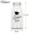 Graduation Keepsake Jar Graduation Money Jar Kit Transparent Congrats College High School Hat Cash Bottle Decoration Party Supplies Diy Centerpieces Graduation Jar Gift. 