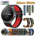 22mm Width Replacement Sport Silicone Watch Band For Huawei GT3 GT Runner Amazfit GTr 3 GTR 3 Pro  Galaxy Watch 3 45mm  Kieslect K11 and All Other 22mm Watches. 