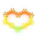 Snowflake Building Blocks Toy Plastic Flower Shapes Connecting Interlocking Discs Educational Toy Colorful 32 Pieces. 