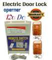 Electric Door Lock opener Dc 12v with 2 Remote. 
