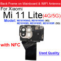 For Xiaomi 11 Lite Mi 11 Lite 4G 5G NFC Wifi Antenna Signal Motherboard Cover Module with NFC Replacement Parts. 