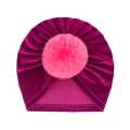 Flower Bow Baby Turban Hat Beautiful Color Kids Newborn Caps Soft Elastic Cotton Baby Girl Infant Beanie Hat New Born Same Color Bow. 