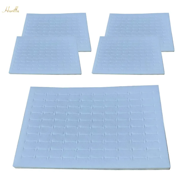 5x%20100%20Slots%20Pad%20Sponge%20Insert%20Velvet%20Organizer%20Jewelry%20Box%20Pads%20-%20Image%206