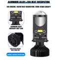AKE 1 PC HJG Headlight Bulbs H5 Led 32000LM 5500K 2 Tone Yellow White With Waterproof Mini Projector Lens For Motorcycle Car Plug and Play Headlight Lamp, Bulb, Led 9-32 volt. 