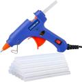 Compact 20W Mini Hot Melt Glue Gun with 2 Glue Sticks Included. 